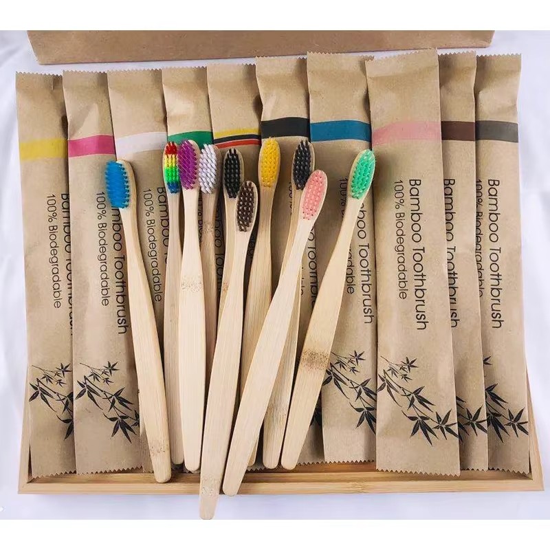 Bamboo Toothbrush Set - 5-30pcs Bamboo Toothbrushes Soft Bristles Toothbrush