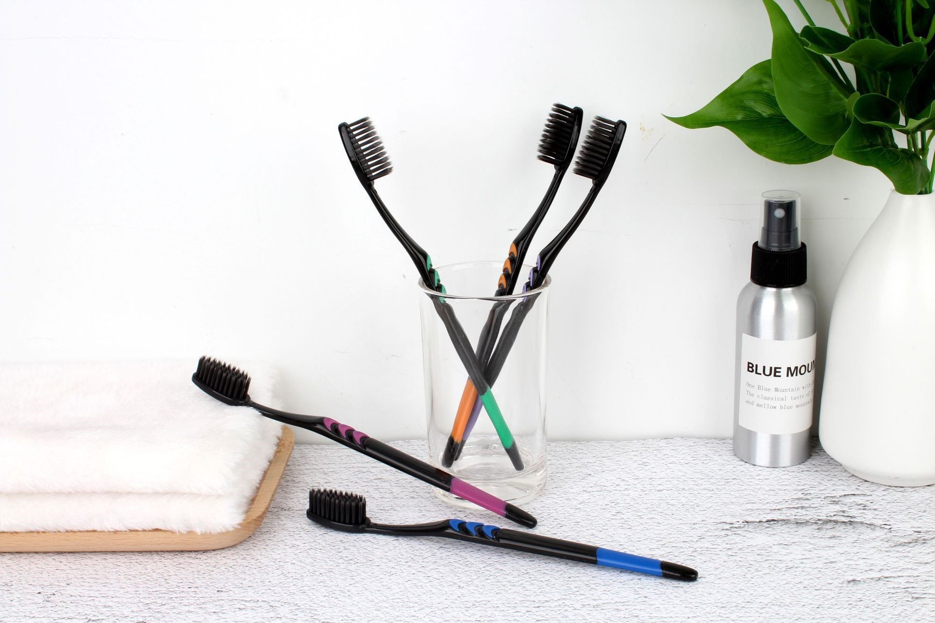 1pcs Bamboo Charcoal Soft-Bris - Bamboo Toothbrush Set 评论和价格