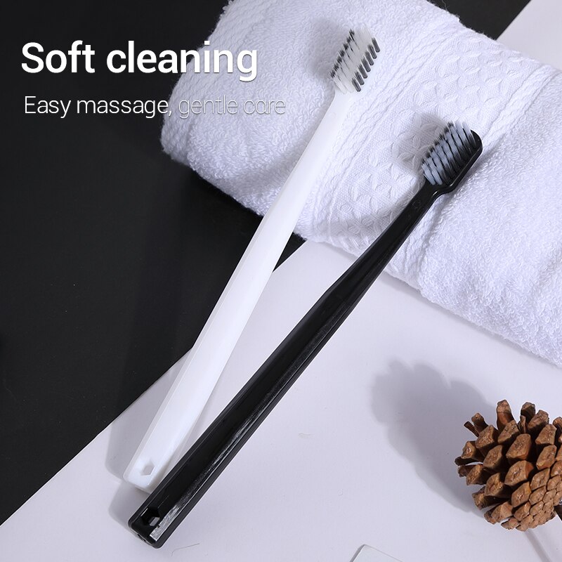 10PC Bamboo Charcoal Brush Sil - Bamboo Toothbrush Set 评论和价格