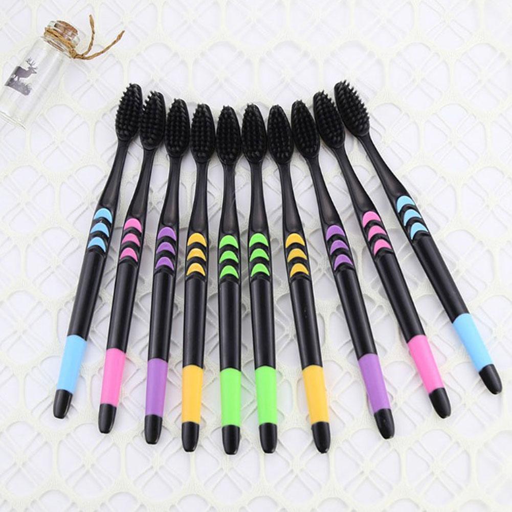 10 Pieces Packed Soft Bristle  - Bamboo Toothbrush Set 评论和价格