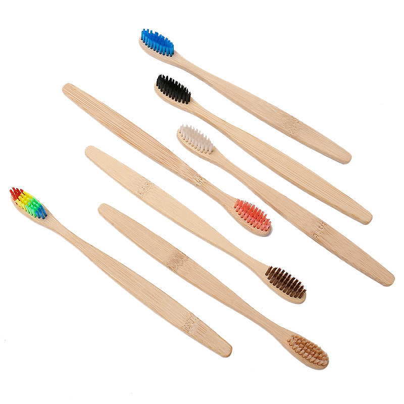 5/10/20/30Pcs Colorful Bamboo  - Bamboo Toothbrush Set 评论和价格