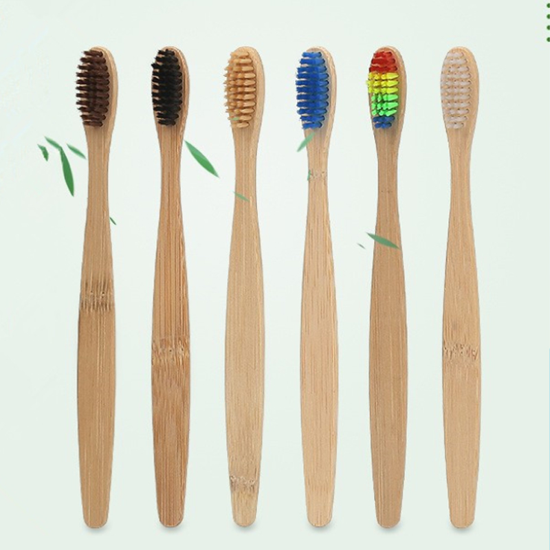 5/10/20/30Pcs Colorful Bamboo  - Bamboo Toothbrush Set 评论和价格