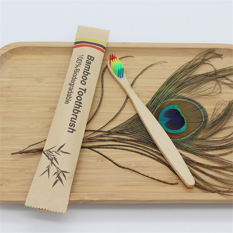 50/100Pcs Customisable Logo So - Bamboo Toothbrush Set 评论和价格