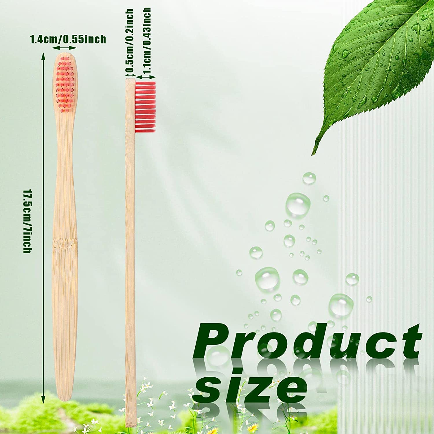 100pcs Customized Logo Kids Ba - Bamboo Toothbrush Set 评论和价格