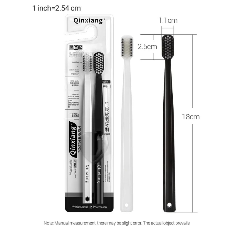 2-10PC Eco-Friendly Bamboo Cha - Bamboo Toothbrush Set 评论和价格
