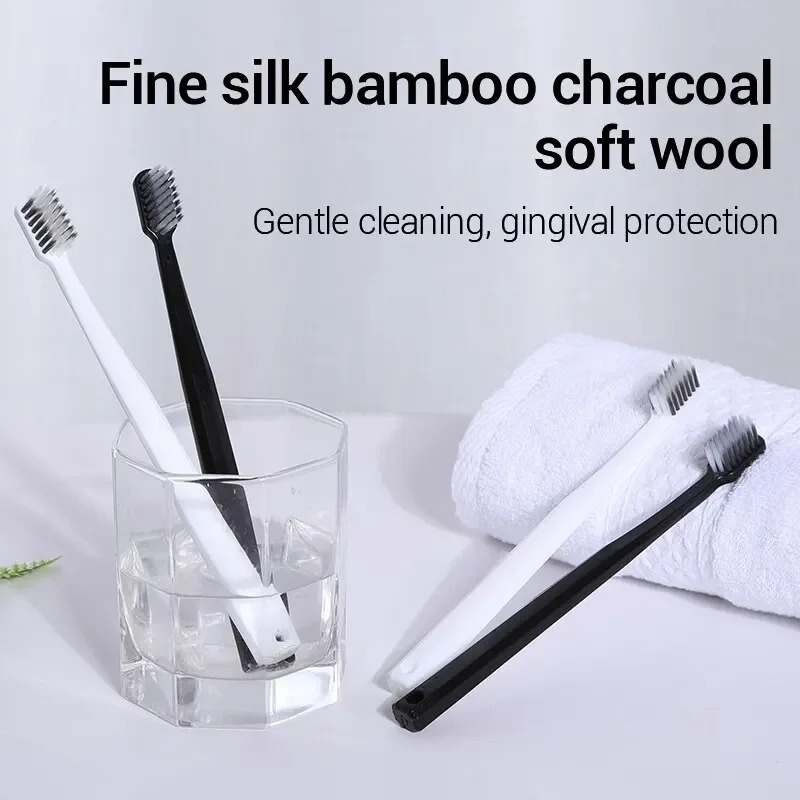 2-10PC Eco-Friendly Bamboo Cha - Bamboo Toothbrush Set 评论和价格