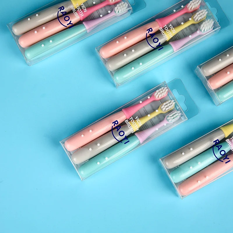 3pc/set Children's Toothbrush  - Bamboo Toothbrush Set 评论和价格