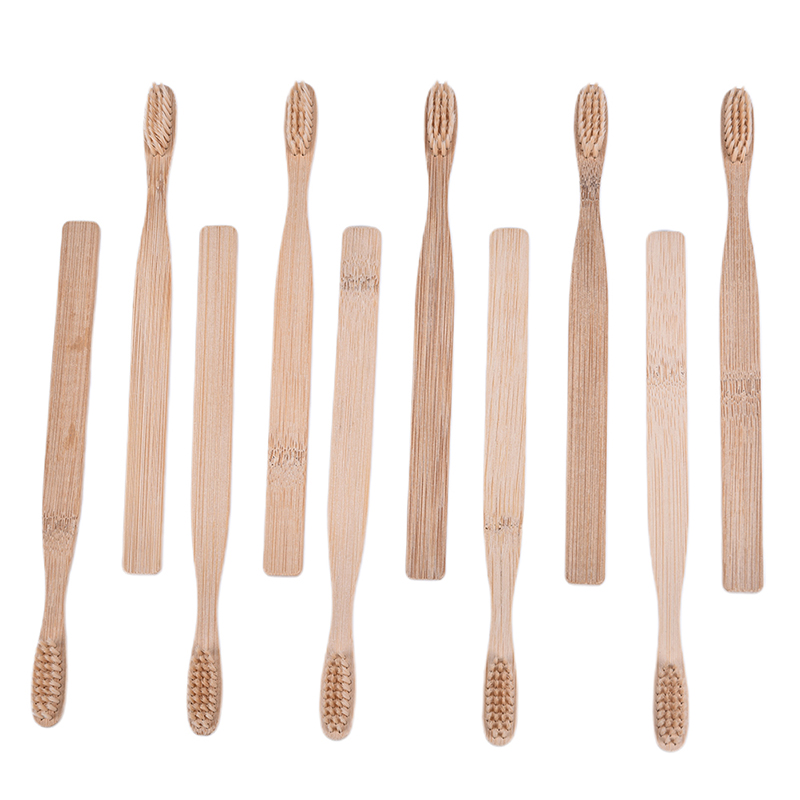 10pcs/oral Natural Bamboo Fibr - Bamboo Toothbrush Set 评论和价格